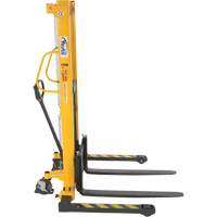 Gerbeur hydraulique manuel, Fonctionnement Pompe manuelle, Capacit&eacute; 2000 lb, Lev&eacute;e max 63" Cintas