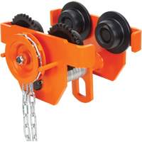 Adjustable Trolley with Safety Plates, 1000 lbs. (0.5 tons) Capacity, 2-5/16" - 4-14/16" Cintas