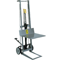 Hydraulic Platform Lift Stacker, Foot Pump Operated, 400 lbs. Capacity, 54" Max Lift Cintas