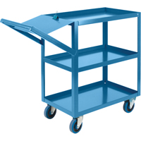Order Picking Carts, 36" H x 18" W x 46" D, 3 Shelves, 1200 lbs. Capacity Cintas
