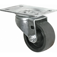 Light-Duty Caster, Swivel, 2-1/2" (63.5 mm), Polyolefin, 200 lbs. (91 kg.) Cintas