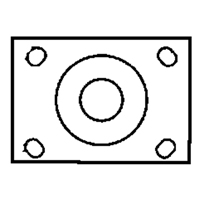 Total Locking Caster, Swivel with Brake, 6" (152.4 mm), Rubber, 450 lbs. (204 kg.) Cintas