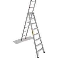 2700 Series Industrial Duty Multi-Way Ladders, 8', Aluminum, 250 lbs. Cap., ANSI 1, CSA 1 Cintas