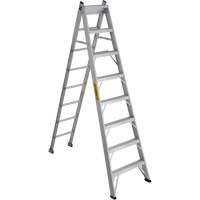 2700 Series Industrial Duty Multi-Way Ladders, 8', Aluminum, 250 lbs. Cap., ANSI 1, CSA 1 Cintas
