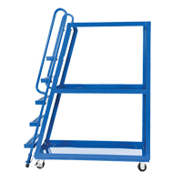 Stock Picking Cart, Steel, 21-7/8" W x 56-1/8" D, 3 Shelves, 1000 lbs. Capacity Cintas