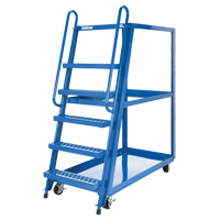 Stock Picking Cart, Steel, 27-7/8" W x 56-1/8" D, 3 Shelves, 1000 lbs. Capacity Cintas