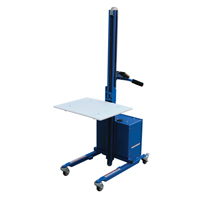 Gerbeur &agrave; plateforme &agrave; &eacute;l&eacute;vation rapide, M&eacute;canisme &eacute;lectrique, Capacit&eacute; de 175 lb, Levage max de 57" Cintas