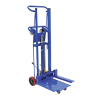 Empileur &agrave; plateforme, M&eacute;canisme Pompe au pied, Capacit&eacute; de 750 lb, Levage max de 52" Cintas