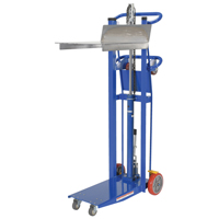 Gerbeur &agrave; plateforme hydraulique, M&eacute;canisme Pompe au pied, Capacit&eacute; de 750 lb, Levage max de 52" Cintas