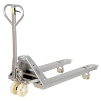 Transpalette, Acier inoxydable, 48" lo x 27" la, Capacit&eacute; 5500 lb Cintas