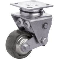 Heavy-Duty Caster, Swivel, 4" (101.6 mm), Solid Elastomer, 900 lbs. (408 kg.) Cintas