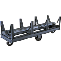 Chariot &agrave; berceaux, 96" lo x 28" la x 29" h, Capacit&eacute; de 10 000 lb, Roue Ph&eacute;nolique Cintas