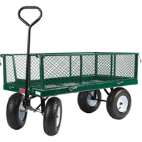 Chariots a/c&ocirc;t&eacute;s rabattables, 24" la x 48" la x Capacit&eacute; 800 lb Cintas