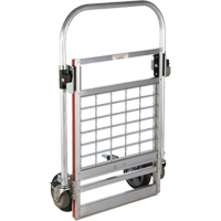 Chariot &agrave; plateforme repliable &agrave; quatre roues, Aluminium, 750 lb, 31" lo x 23-1/4" la, Hauteur 39" Cintas