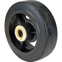 Rubber Wheels, 6" (152 mm) Dia. x 2" (51 mm) W, 550 lbs. (249 kg.) Capacity Cintas