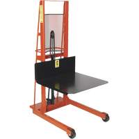 Hydraulic Platform Lift Stacker, Hand Winch Operated, 1000 lbs. Capacity, 60" Max Lift Cintas