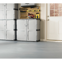 Heavy-Duty Cabinet, Plastic, 37" H x 36" W x 18" D, Mica and Charcoal Cintas