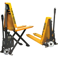 Chariots hydrauliques, 48" lo x 20-1/2" la, Acier, Capacit&eacute; de 3000 lb Cintas
