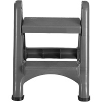 Escabeau repliable, 2 marches, 19-1/2" x 20-1/2" x Hauteur 22-3/4" Cintas