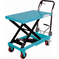 Heavy-Duty Hydraulic Scissor Lift Table, 32" L x 19-3/4" W, Steel, 660 lbs. Capacity Cintas
