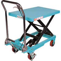 Heavy-Duty Hydraulic Scissor Lift Table, 32" L x 19-3/4" W, Steel, 660 lbs. Capacity Cintas