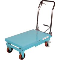 Heavy-Duty Hydraulic Scissor Lift Table, 32" L x 19-3/4" W, Steel, 660 lbs. Capacity Cintas