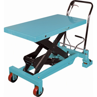 Heavy-Duty Hydraulic Scissor Lift Table, 40" L x 20-1/8" W, Steel, 2200 lbs. Capacity Cintas