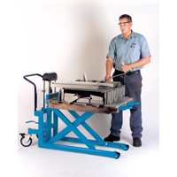 Hydraulic Skid Scissor Lift/Table, 42-1/2" L x 20-1/2" W, Steel, 1000 lbs. Capacity Cintas