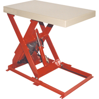 Scissor Lift Table, Steel, 36" L x 20" W, 1100 lbs. Capacity Cintas