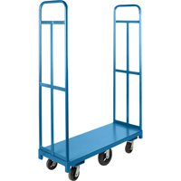 Chariot &agrave; plateforme U-Boat, 48" lo x 18" la x Capacit&eacute; 1500 lb, Roues en Caoutchouc Cintas