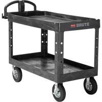 Chariot utilitaire robuste, 2 tiers, 25-1/4" x 33-1/4" x 55", Capacit&eacute; 750 lb Cintas