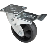 Hi-Temp Caster, Swivel with Brake, 6" (152.4 mm), Nylon, 880 lbs. (399 kg.) Cintas