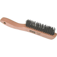Short Wire Brush, Steel, 4 x 16 Wire Rows, 10" Long Cintas