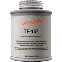 TF-15&reg; Metal-Free Thread Sealing Compound, Brush-Top Can, 227 ml, -46° C - 315° C/50° F - 600° F Cintas