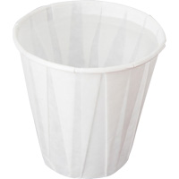 Gobelet pliss&eacute;, Papier, 5 oz, Blanc Cintas