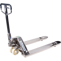 Manual Pallet Truck, Stainless Steel, 48" L x 27" W, 5500 lbs. Capacity Cintas