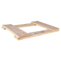 Cadre de socle roulant en bois dur, Roues en Non compris, Capacit&eacute; de 900 lb, 18" la x 24" p x 1,5" h Cintas