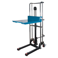 Hydraulic Platform Lift Stacker, Foot Pump Operated, 880 lbs. Capacity, 60" Max Lift Cintas