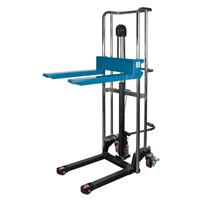 Hydraulic Platform Lift Stacker, Foot Pump Operated, 880 lbs. Capacity, 60" Max Lift Cintas