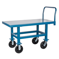 Elevated Platform Trucks, 48" L x 24" W, 2000 lbs. Capacity, Nylon Casters Cintas