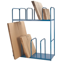 Support &agrave; deux niveaux pour boîtes de carton Cintas