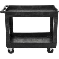 Chariot utilitaire avec poign&eacute;e, 2 tiers, 40" x 32-1/4" x 24", Capacit&eacute; 500 lb Cintas