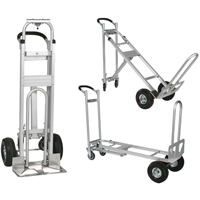 Three-Position Spartan III Convertible Hand Truck, Aluminum, 750 lbs. Capacity Cintas