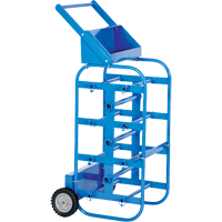 Chariot portatif pour mat&eacute;riaux bobin&eacute;s, Acier, 11 Montants, 19-1/2" la x 43-1/4" h x 17-1/2" p, Capacit&eacute; de 150 lb Cintas