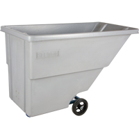 Tilt Truck, Polyethylene, 0.625 cu. yd., 500 lbs. Load Capacity Cintas