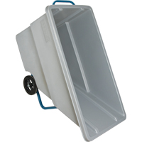 Chariot basculeur en acier, Poly&eacute;thyl&egrave;ne, 0,625 vg³, Capacit&eacute; de charge de 850 lb Cintas