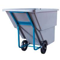 Chariot basculeur en acier, Poly&eacute;thyl&egrave;ne, 0,625 vg³, Capacit&eacute; de charge de 850 lb Cintas