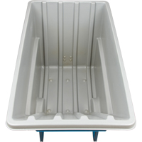 Chariot basculeur en acier, Poly&eacute;thyl&egrave;ne, 1,1 vg³, Capacit&eacute; de charge de 2000 lb Cintas