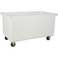 Straight Wall Box Truck, White Polyethylene, 57" L x 34" W x 33" H, 22 cu. ft. Volume, 600 lbs. Capacity Cintas