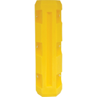 Protecteur de colonne &eacute;troite, Ouverture int&eacute;rieure 3" x 3", 12" lo x 12" la x 42" h, Jaune Cintas